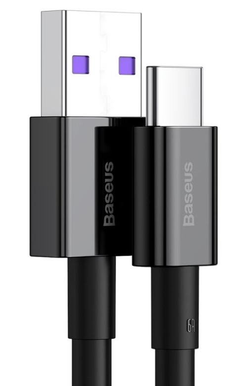 2-6436 Baseus datový kabel Superior USB-C 1m 6A 66W černý