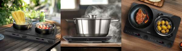 2-6568 Salente InductPro2, indukční vařič, dvouoplotýnkový, černý