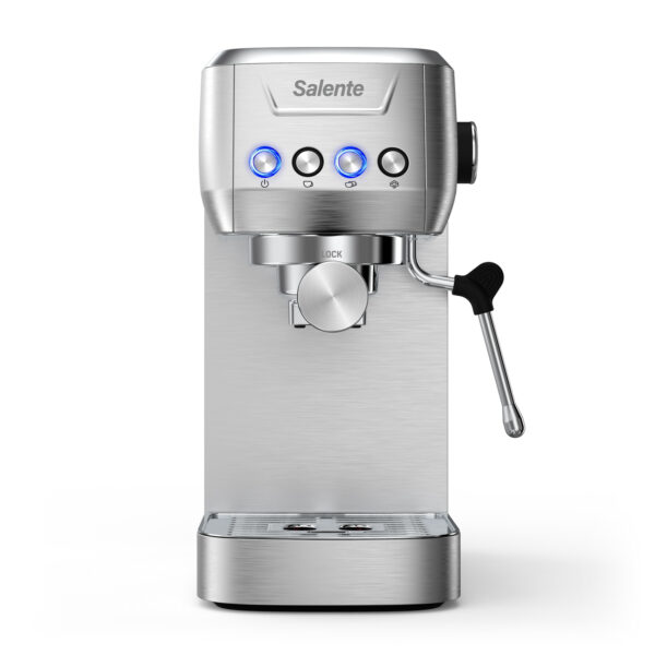 Salente Coffio, pákový kávovar, nerez