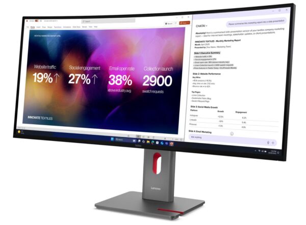 Lenovo ThinkVision/P40WD-40/39,7"/IPS/wUHD/120Hz/4ms/Černá/3R