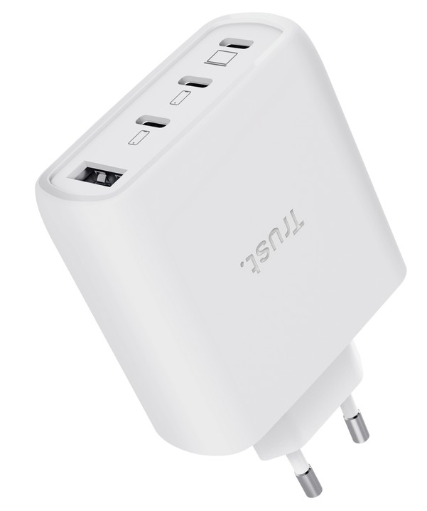 TRUST MAXO 65W 4P GAN CHARGER WHT