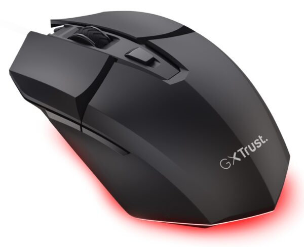 Trust GXT122 FELOX+/Herní/Optická/Pro praváky/10 000 DPI/USB+BT/Černá