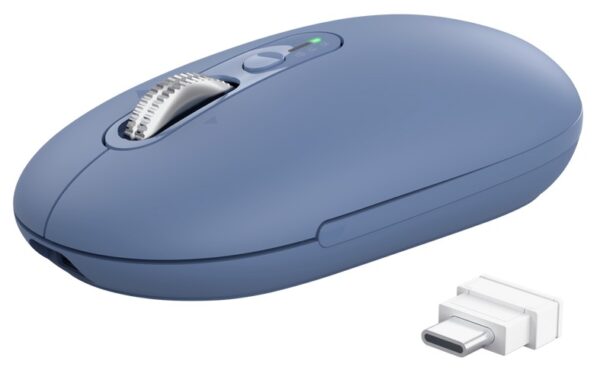 Trust Seron Slim/Kancelářská/Optická/3 200 DPI/USB+BT/Modrá