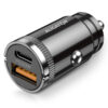 2-805 Aligator mini nabíječka do auta Power Delivery 30W, USB-C + USB-A