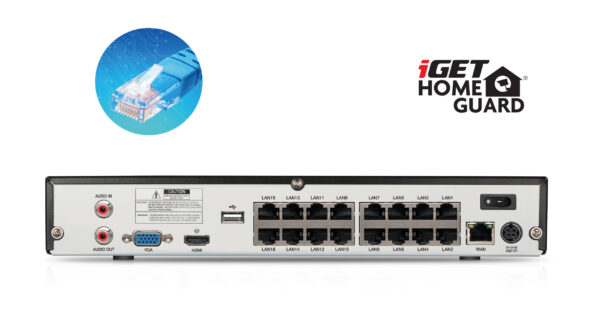2.HGNVK-164908_3a iGET HGNVK164908 - Kamerový UltraHD 4K PoE set, 16CH NVR + 8x IP 4K kamera, zvuk, SMART W/M/Andr/iOS