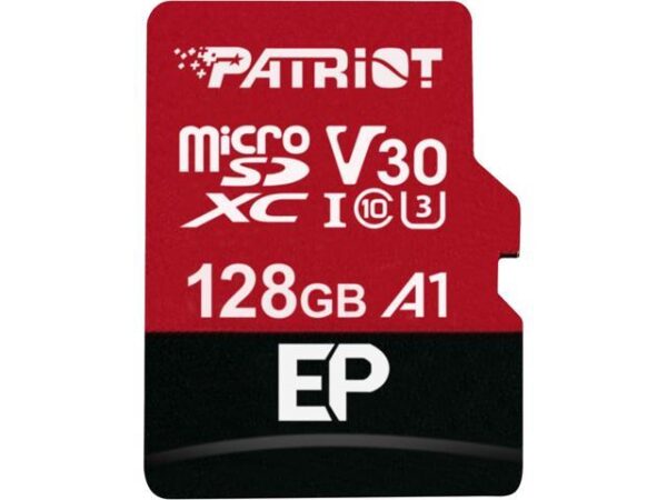 20-220-932-V01_s Patriot V30 A1/micro SDXC/128GB/UHS-I U3 / Class 10/+ Adaptér