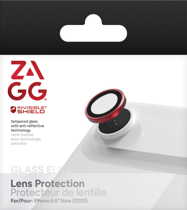 ZAGG Ochranná čočka Premium pro Apple iPhone Air - červená