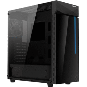 GIGABYTE AORUS C200/Midi Tower/Transpar./Černá