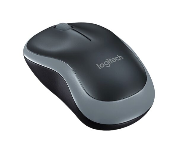 Logitech M185 nano/Kancelářská/Optická/1 000 DPI/Bezdrátová USB/Šedá