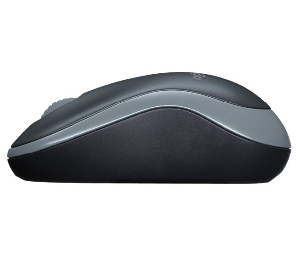 Logitech M185 nano/Kancelářská/Optická/1 000 DPI/Bezdrátová USB/Šedá