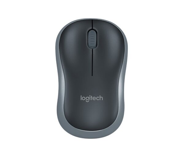 Logitech M185 nano/Kancelářská/Optická/1 000 DPI/Bezdrátová USB/Šedá