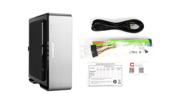 Skříň In-Win Chopin MAX Silver, miniITX +200W GOLD