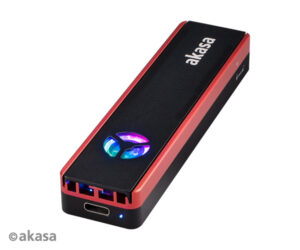 20551498180_s AKASA USB 3.2 Gen 2 ext. rámeček pro M.2 SSD RGB