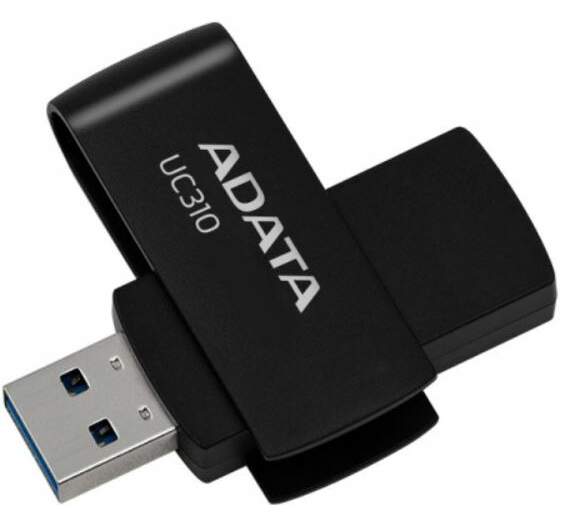 ADATA UC310/256GB/USB 3.2/USB-A/Černá
