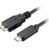 AKASA - USB 3.1 typ C na mikro B adaptér - 100 cm
