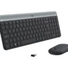set Logitech slim Wireless MK470 - graphite, US