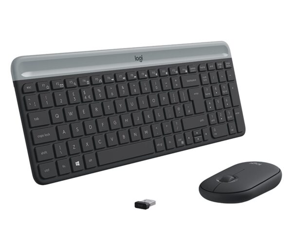 set Logitech slim Wireless MK470 - graphite, US