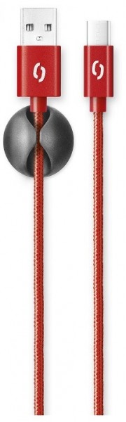 ALIGATOR PREMIUM Datový kabel 2A, USB-C červená