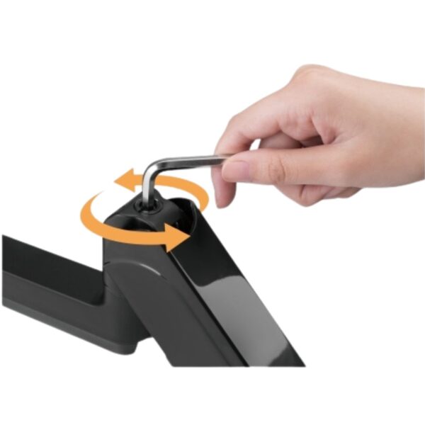 22-28 Držák monitoru Brateck LDT48-C012 jedno rameno na tyčovém držáku plynová vzpěra