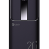 Powerbanka C-tech 20000mAh, Li-Pol, 22,5W, USB-C/USB-A/micro USB