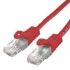 2222_s-1 Kabel C-TECH patchcord Cat6, UTP, červený, 0,25m