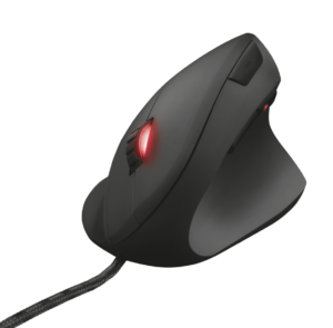 TRUST GXT 144 Rexx/Vertikální/Optická/Pro praváky/6 000 DPI/Drátová USB/Černá