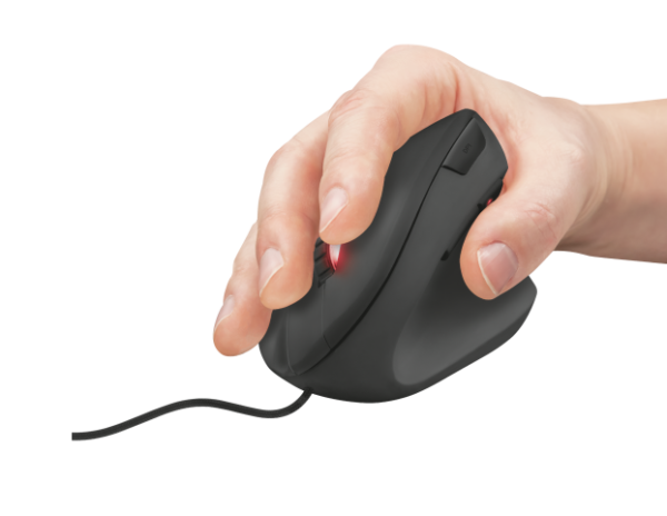 TRUST GXT 144 Rexx/Vertikální/Optická/Pro praváky/6 000 DPI/Drátová USB/Černá