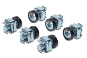 22_s-13 PremiumCord Sada montážní do racku ,4x šroub M6, 4x nut , 4x plastová podložka