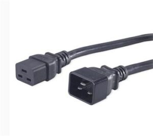 PremiumCord Kabel síťový prodlužovací 230V 16A 3m, konektory IEC 320 C19 - IEC 320 C20