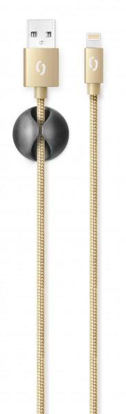 23445_2_800_600 ALIGATOR PREMIUM 2A kabel, Lightning 2m, zlatý