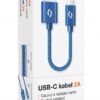 23462_1_800_600 ALIGATOR PREMIUM 2A kabel, 50cm USB-C, modrá