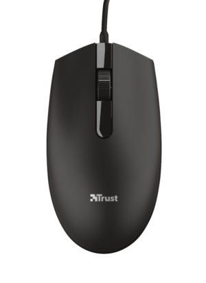 TRUST BASI/Kancelářská/Optická/1 200 DPI/Drátová USB/Černá