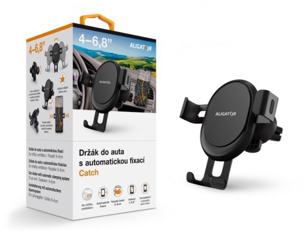24606_800_600_s-1 Aligator Držák do auta s automatickou fixací HA18 Catch do ventilační mřížky, univerzální