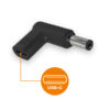 25687_1_800_600 Aligator USB-C napájecí redukce 5,5 x 2,1 mm pro notebooky Acer/Compaq/HP/Fujitsu/Toshiba