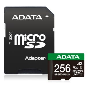 256s-2 Adata Speed Plus/Micro SD/256GB/UHS-I U3 / Class 10/+ Adaptér