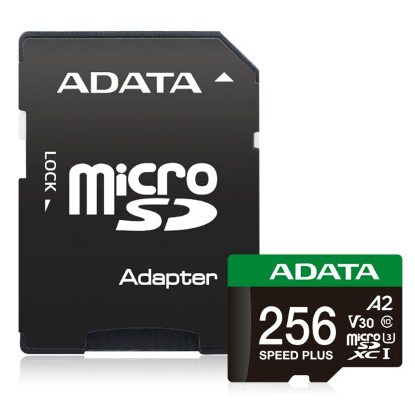 Adata Speed Plus/Micro SD/256GB/UHS-I U3 / Class 10/+ Adaptér