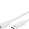 PremiumCord USB-C/male - USB 2.0 Micro-B/Male, bílý, 0,6m
