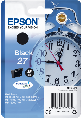 Epson Singlepack Black 27 DURABrite Ultra Ink