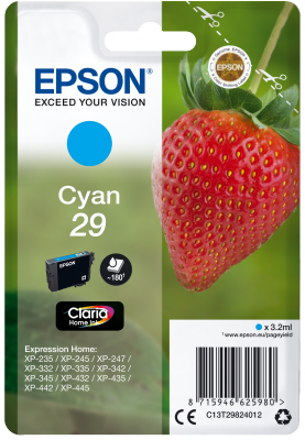 Epson Singlepack Cyan 29 Claria Home Ink