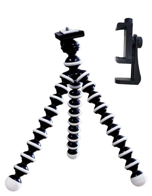 Cestovní stativ VIKING Tripod 4D/délka 25,5cm/pružná,odolná guma/max. zátěž 2kg/upínací šroub 1/4"