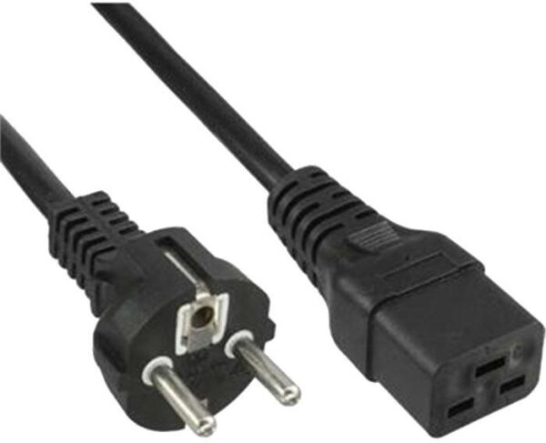 2_s-66 PremiumCord Kabel síťový k počítači 230V 16A 1,5m IEC 320 C19 konektor