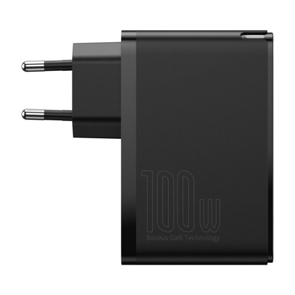 3-100 Baseus CCGAN2P-L01 GaN2 Pro Quick Nabíječka 2xUSB + 2xUSB-C 100W Black
