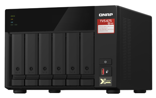 QNAP TVS-675-8G (8core 2,5GHz / 8GB RAM / 6xSATA / 2xM.2 NVMe slot / 2xPCIe / 2x2,5GbE / 1x HDMI 4K)
