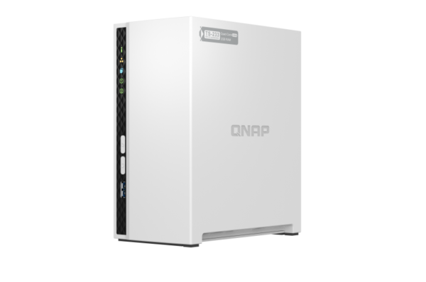 QNAP TS-233 (4core 2,0GHz + NPU, 2GB DDR4 RAM, 2x SATA, 1x GbE, 1x USB 2.0, 1x USB 3.2)