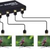 3-1322 PremiumCord HDMI splitter 1-4 portů kovový s napájecím adaptérem, 3D, FULL HD