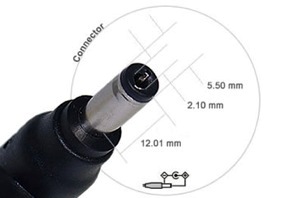 3-1565 DCSV21 DC napájecí konektor 2.1mm se svorkovnicí - male