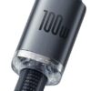 3-2241 Baseus CAJY000401 Crystal Shine Series Datový Kabel USB - USB-C 100W 1,2m Black