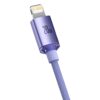 3-2245 Baseus CAJY000205 Crystal Shine Series Datový Kabel USB-C - Lightning 20W 1,2m Purple