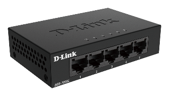 D-Link DGS-105GL Kovový 5-portový Gigabit stolní switch