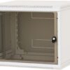 Nástěnný rozvaděč jednodílný 4U/395mm plech.dveře